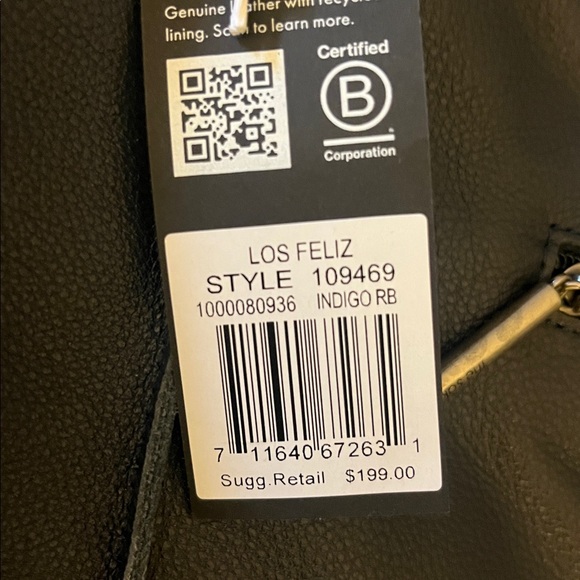 Los Feliz , the Sak Elegant Blue Leather Shoulder tote bag. - Picture 13 of 13